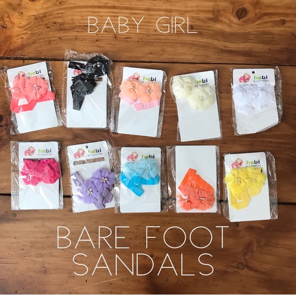 NWT Baby Girl Bare Foot Sandals ✨BOGO - Picture 2 of 5